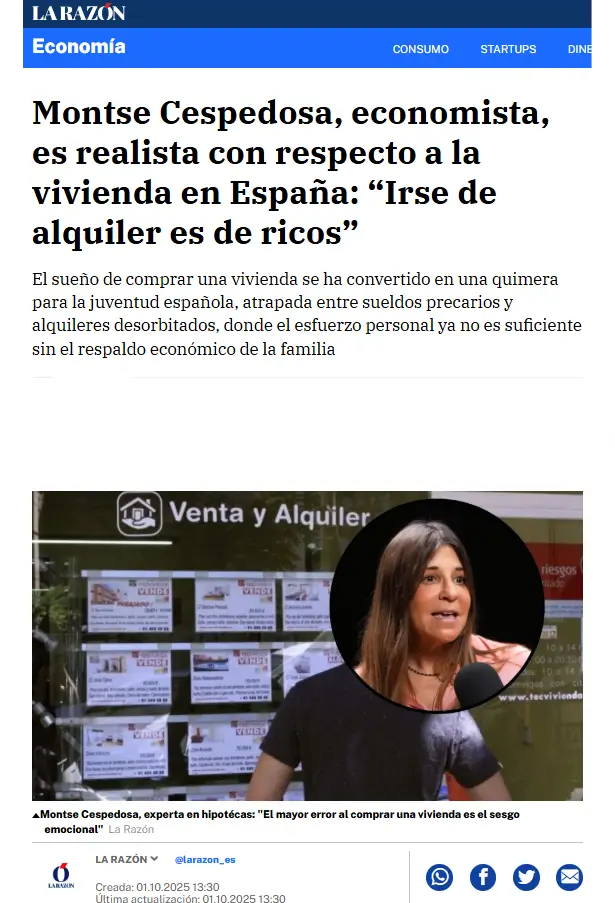 Montse Cespedosa. La razón