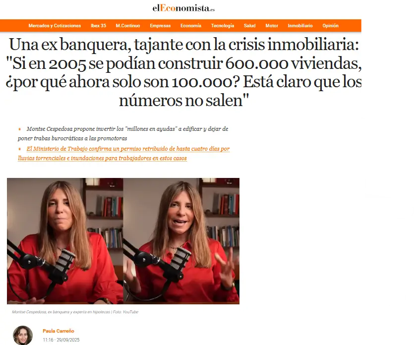 Montse Cespedosa. El economista